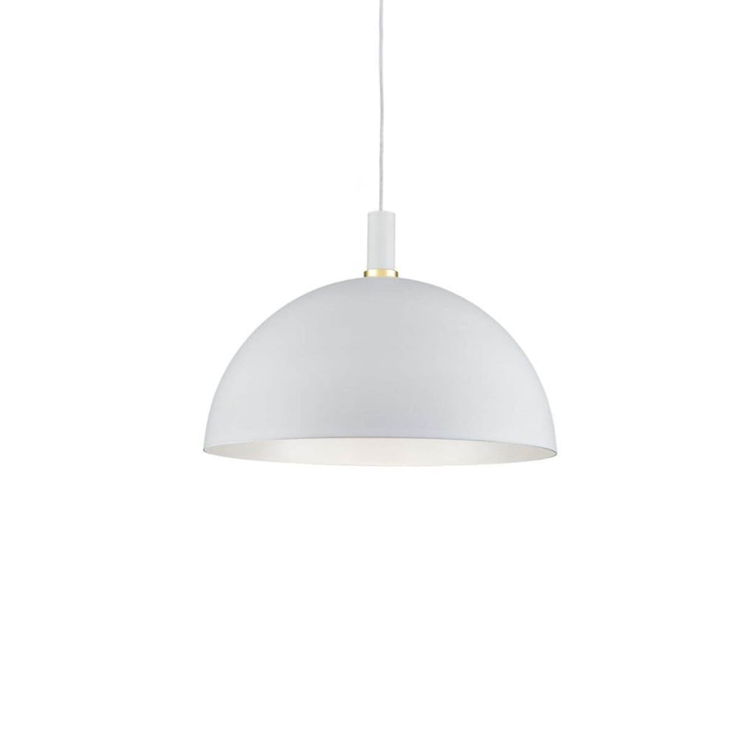Archibald Pendant Light in White/Gold (Medium).