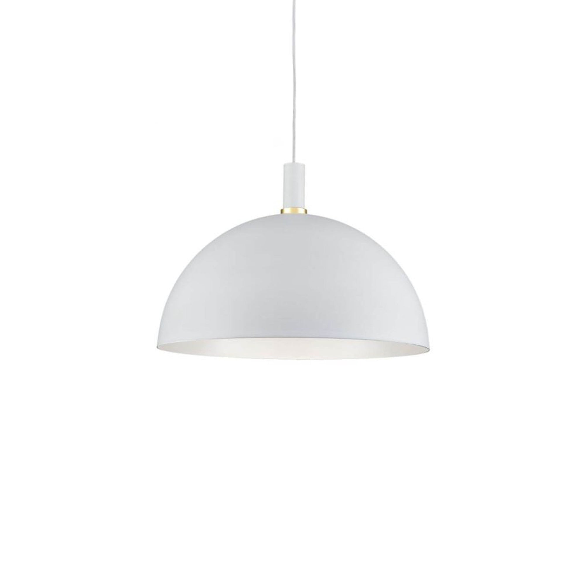 Archibald Pendant Light in White/Gold (Medium).
