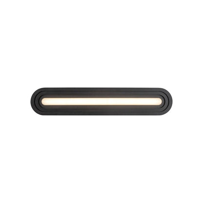 Arco LED Bath Vanity Light in Black (24-Inch).