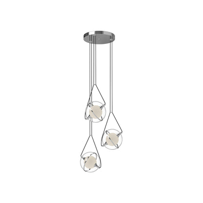 Aries LED Chandelier in Chrome (Small).