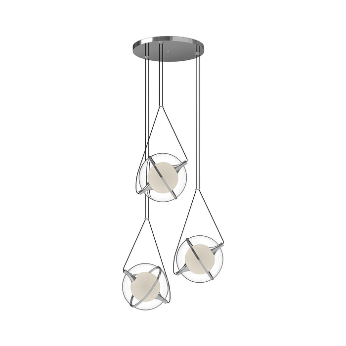Aries LED Chandelier in Chrome (Large).