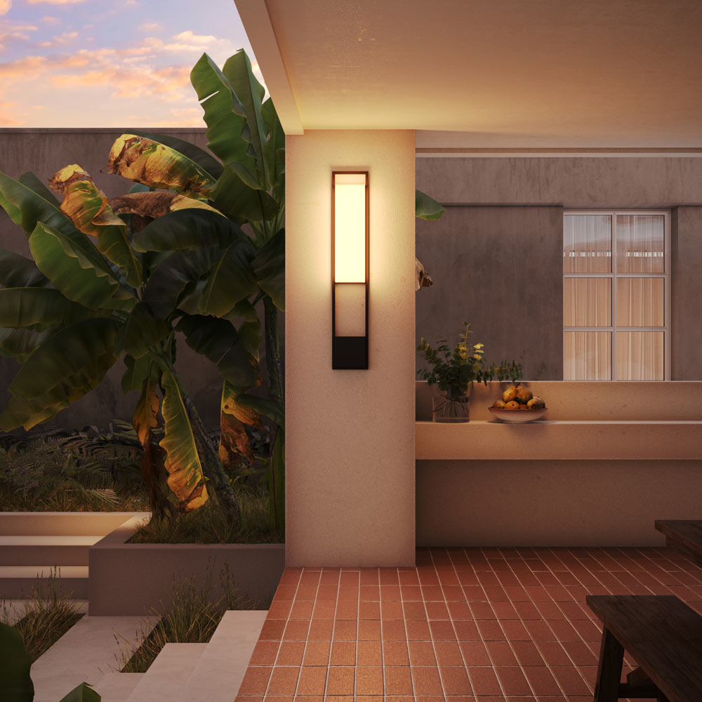 Aspen Outdoor LED Wall Light in Outside Area.