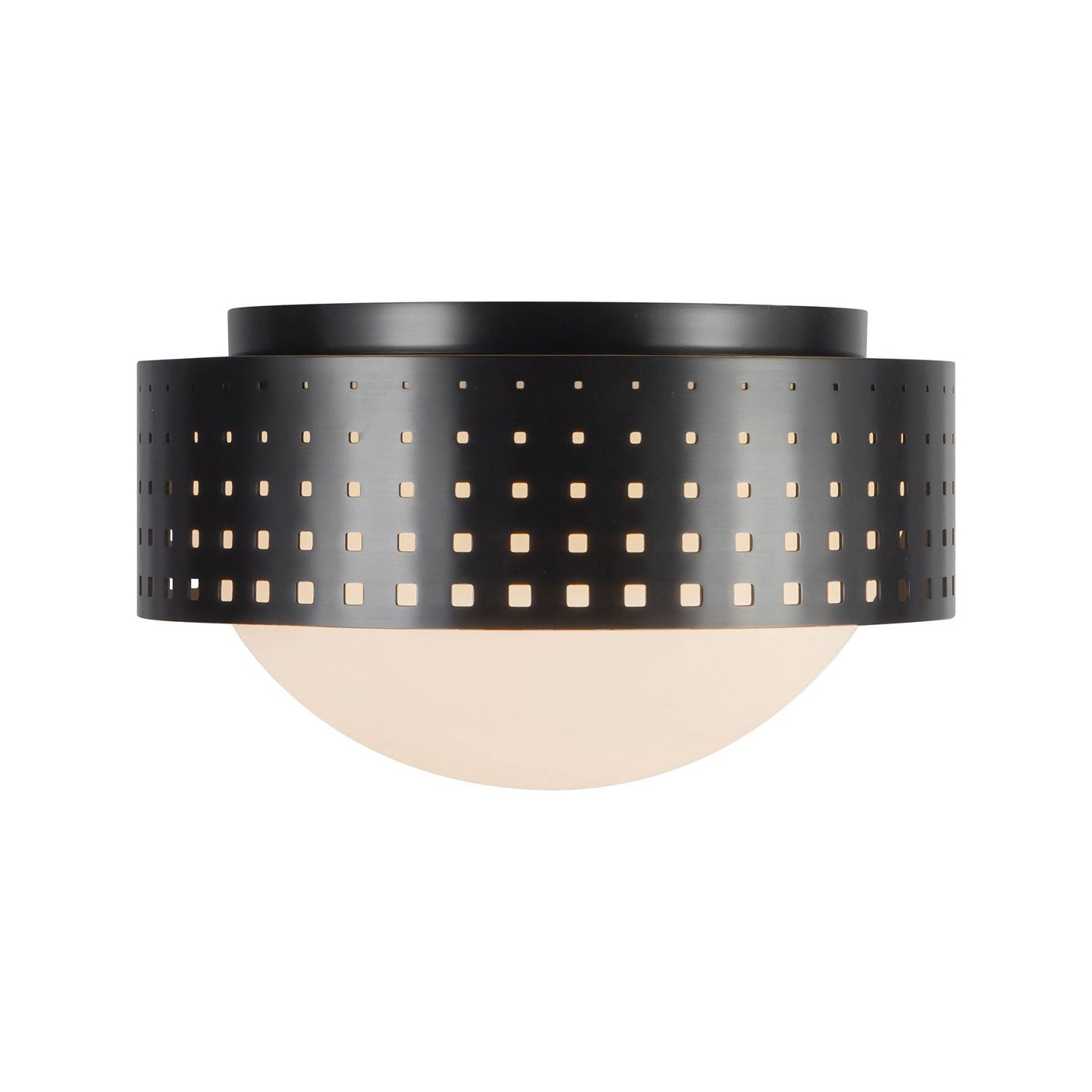 Astoria Flush Mount Ceiling Light in Urban Bronze (10-Inch).