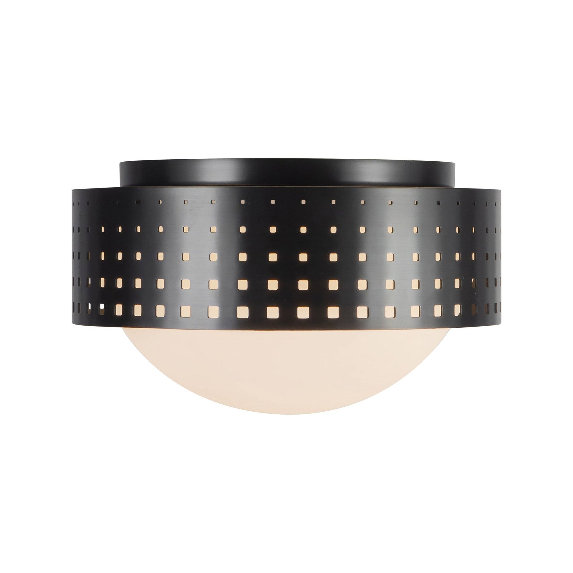 Astoria Flush Mount Ceiling Light in Urban Bronze (10-Inch).