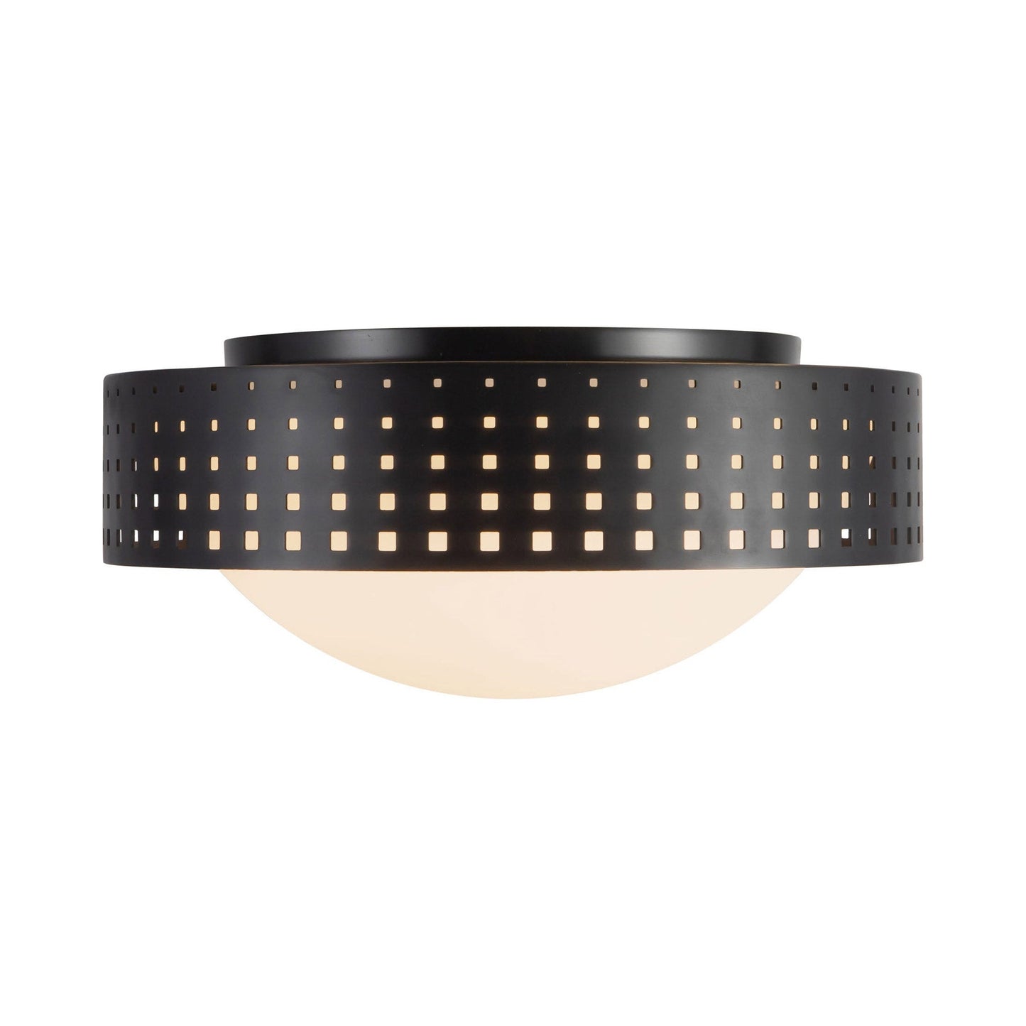 Astoria Flush Mount Ceiling Light in Urban Bronze (14-Inch).