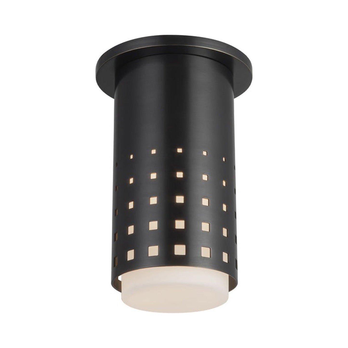 Astoria Semi Flush Mount Ceiling Light in Urban Bronze.
