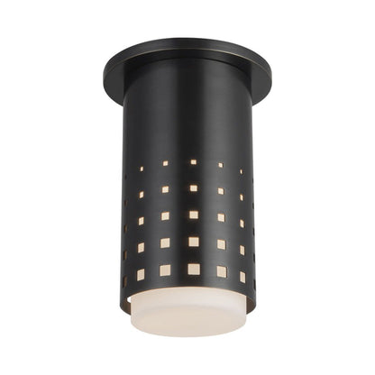 Astoria Semi Flush Mount Ceiling Light in Urban Bronze.