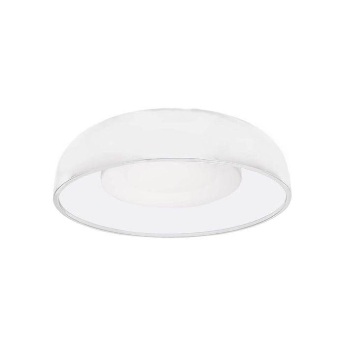 Beacon LED Flush Mount Ceiling Light in White (Small).