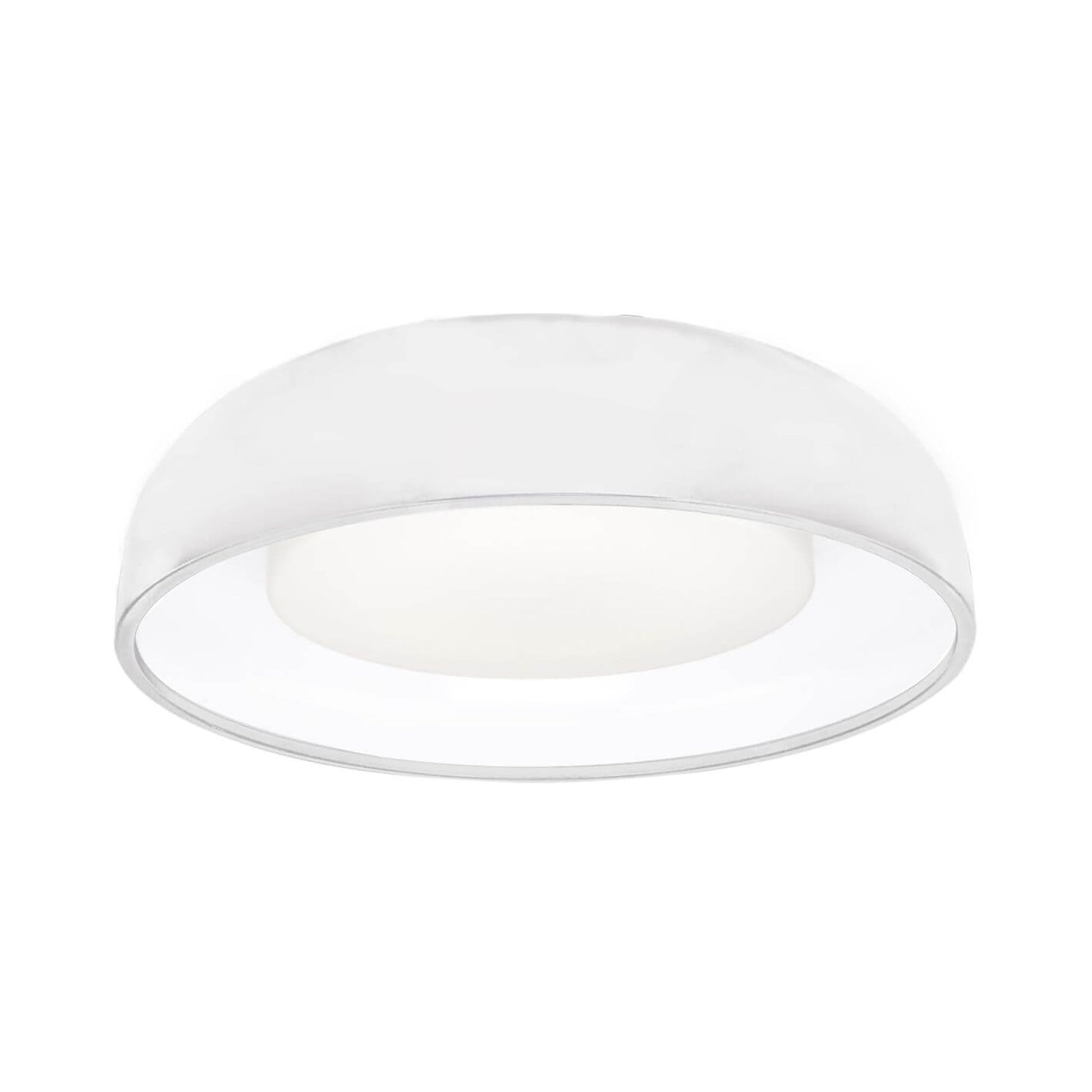 Beacon LED Flush Mount Ceiling Light in White (Large).