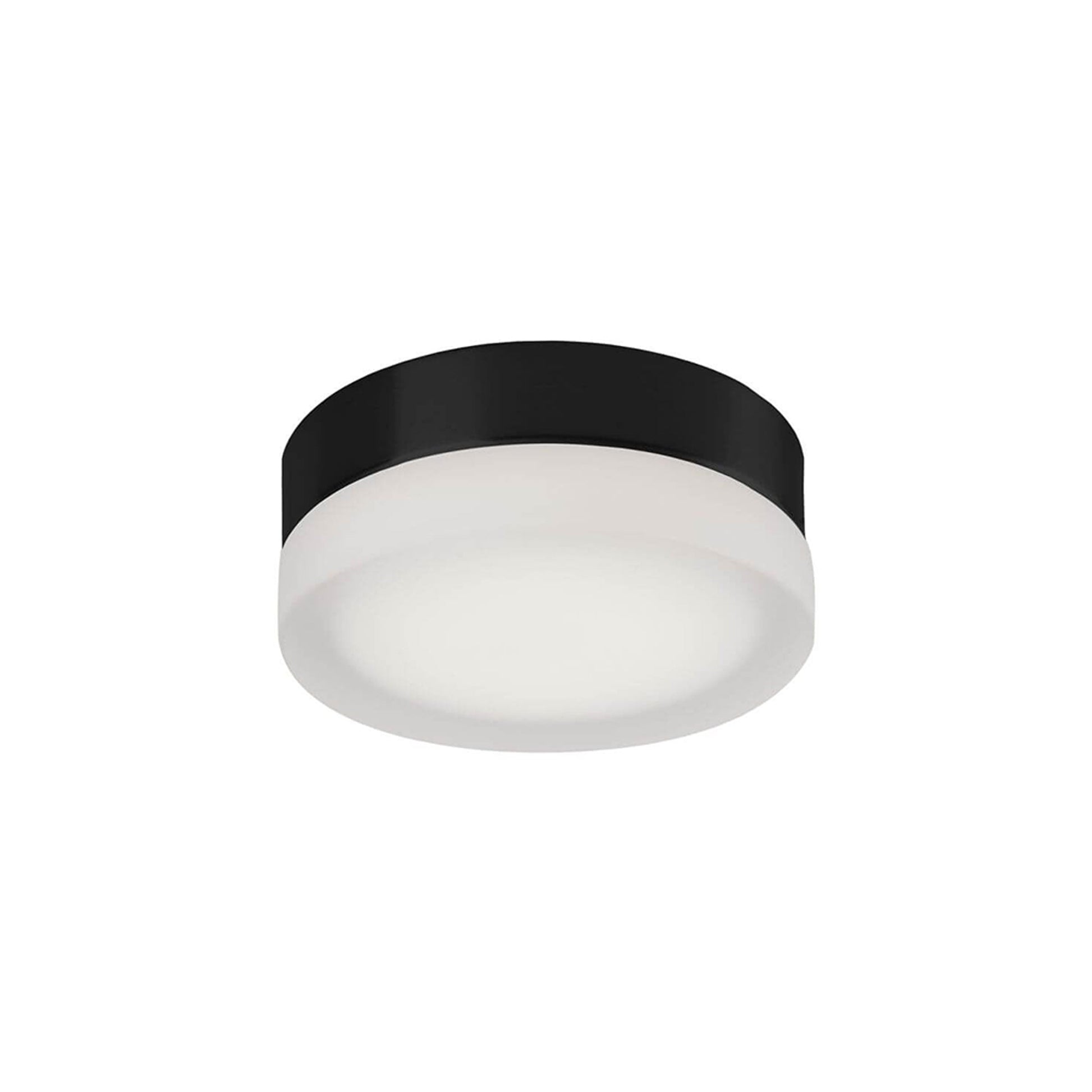 Bedford LED Flush Mount Ceiling Light in Black (Small).