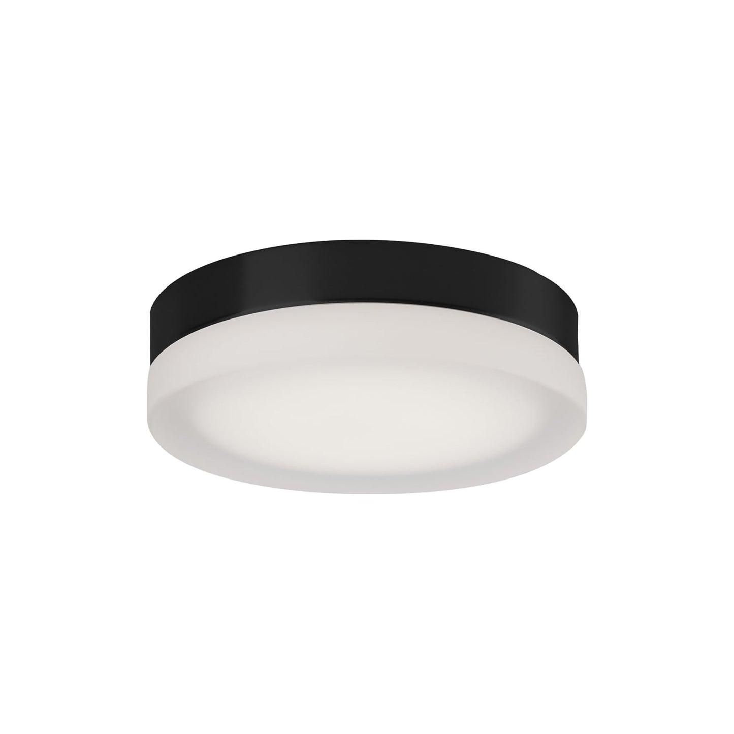 Bedford LED Flush Mount Ceiling Light in Black (Large).