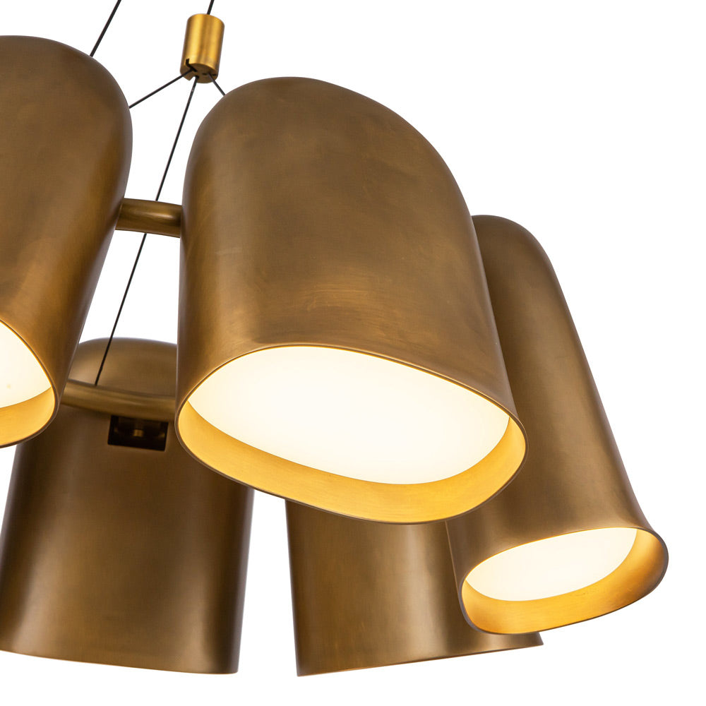 Bell LED Chandelier in Detail.