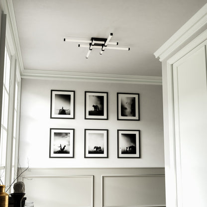 Blade LED Flush Mount Ceiling Light in hallway.