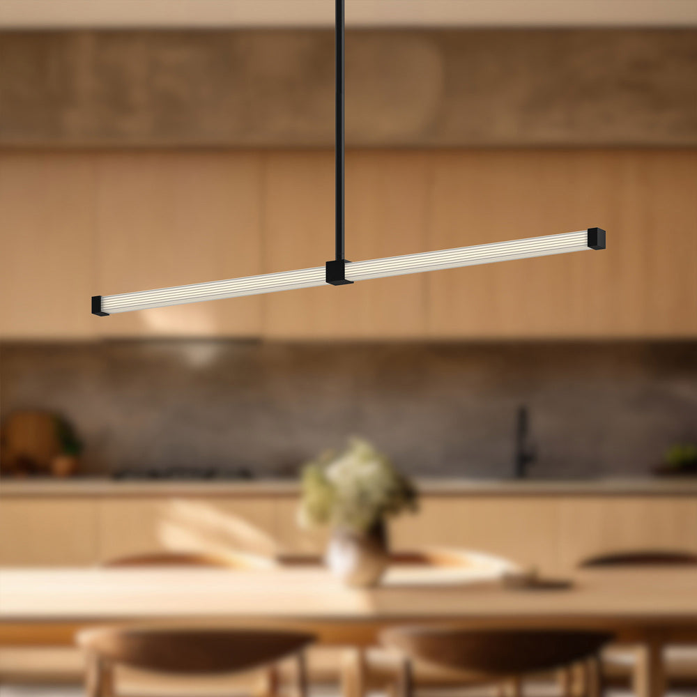 Blade Linear LED Pendant Light in Detail.