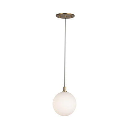 Bolla LED Pendant Light in Brushed Gold/Opal.