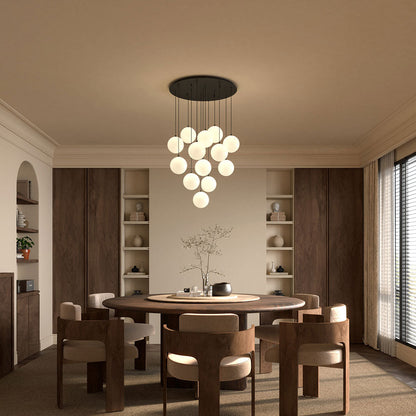 Bolla Multi Light LED Pendant Light in dining room.