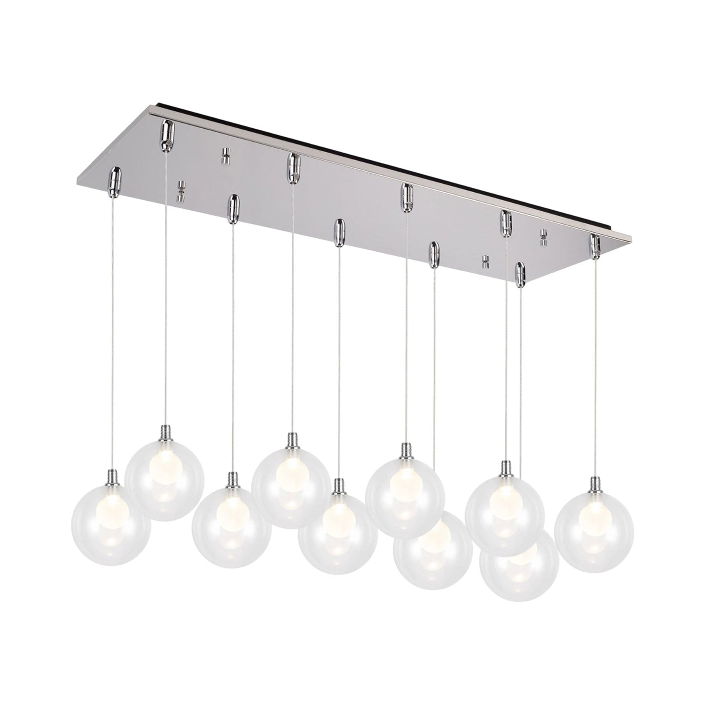 Bolla Rectangle Multi Light LED Pendant Light.