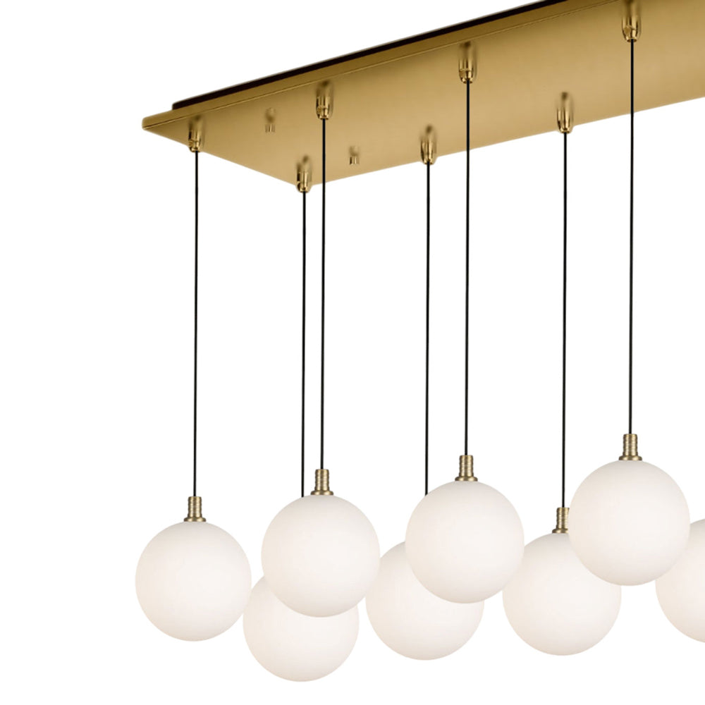 Bolla Rectangle Multi Light LED Pendant Light in Detail.