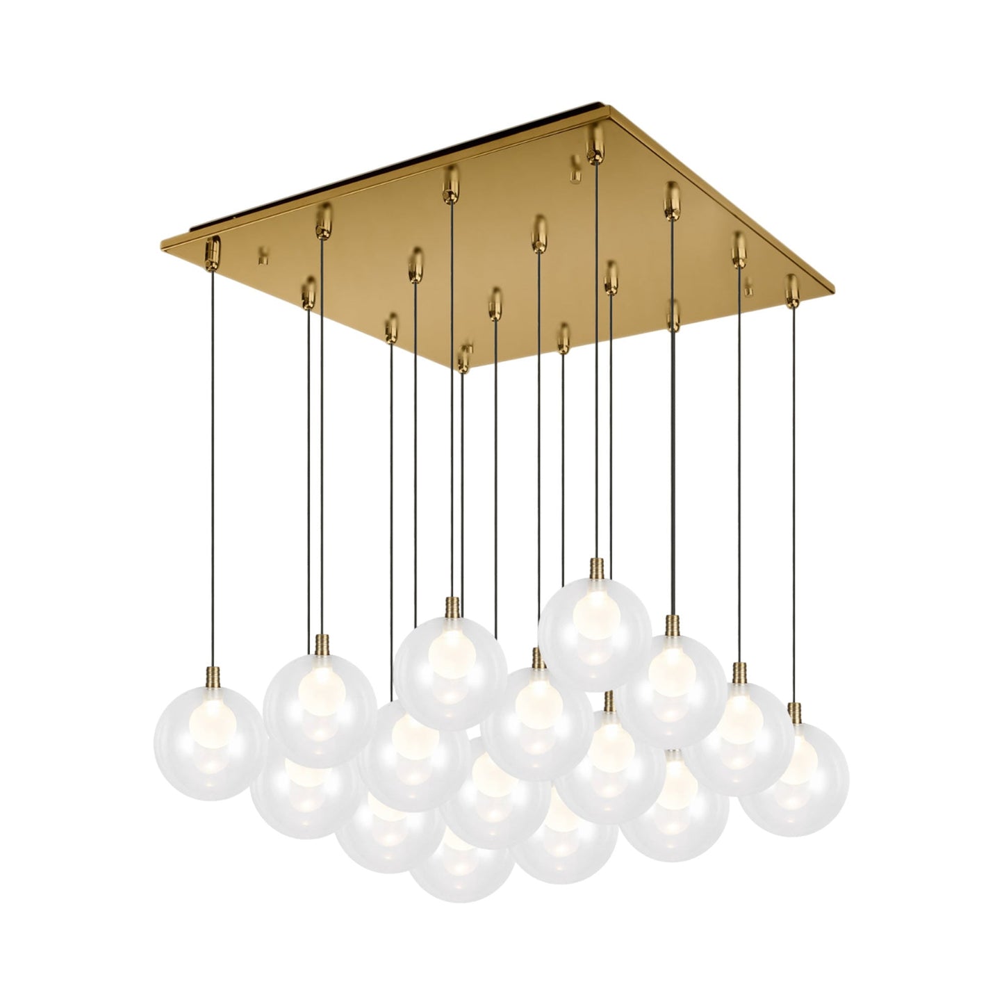 Bolla Square Multi Light LED Pendant Light.