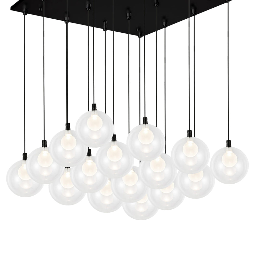 Bolla Square Multi Light LED Pendant Light in Detail.