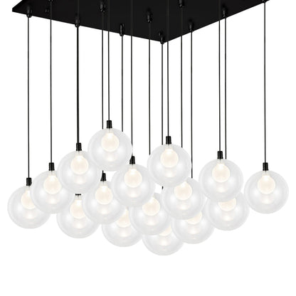Bolla Square Multi Light LED Pendant Light in Detail.