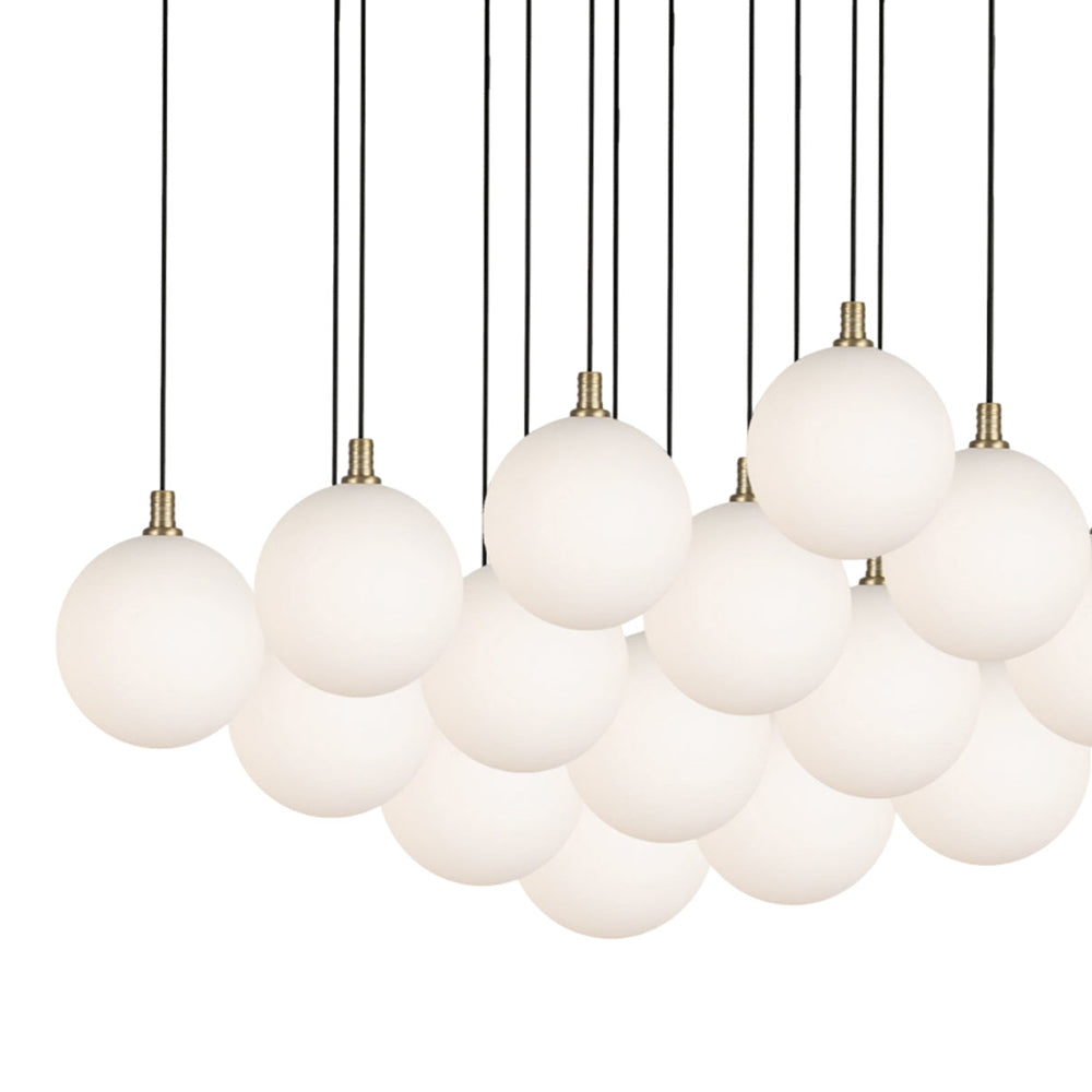 Bolla Square Multi Light LED Pendant Light in Detail.
