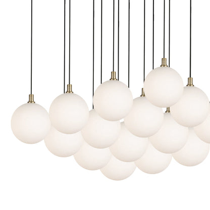 Bolla Square Multi Light LED Pendant Light in Detail.