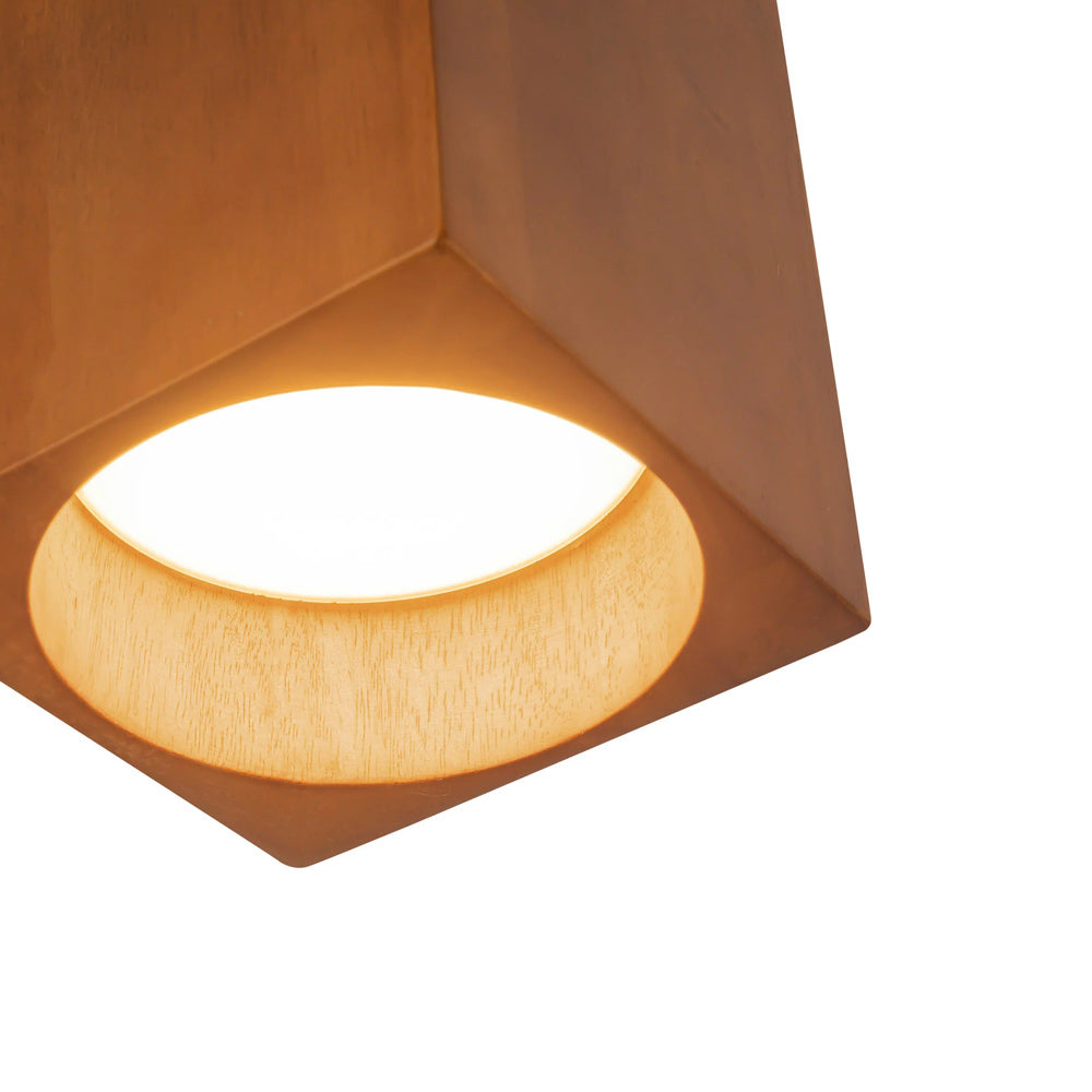 Bosco Rectangular LED Semi Flush Mount Ceiling Light in Detail.