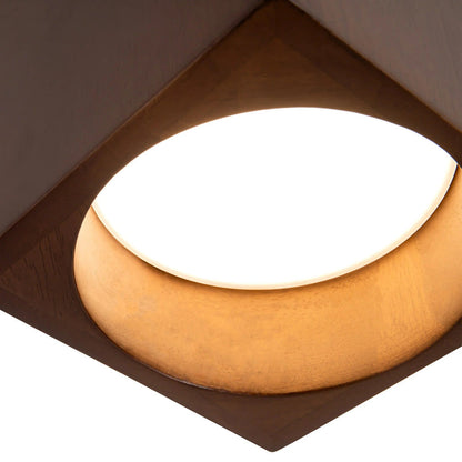 Bosco Rectangular LED Semi Flush Mount Ceiling Light in Detail.