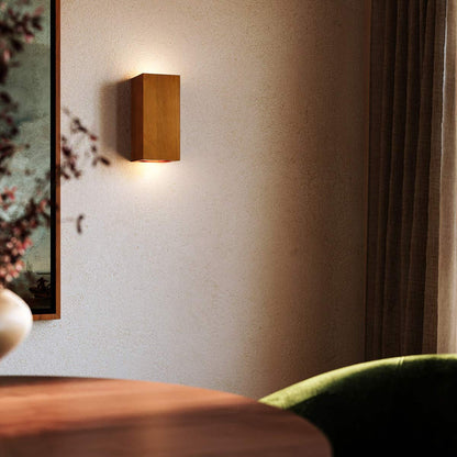 Bosco Rectangular LED Wall Light in living room.