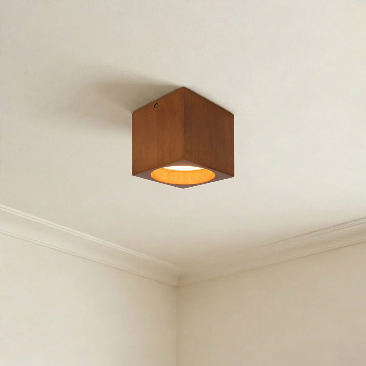 Bosco Square LED Semi Flush Mount Ceiling Light in Detail.