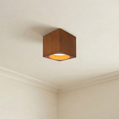 Bosco Square LED Semi Flush Mount Ceiling Light in Detail.
