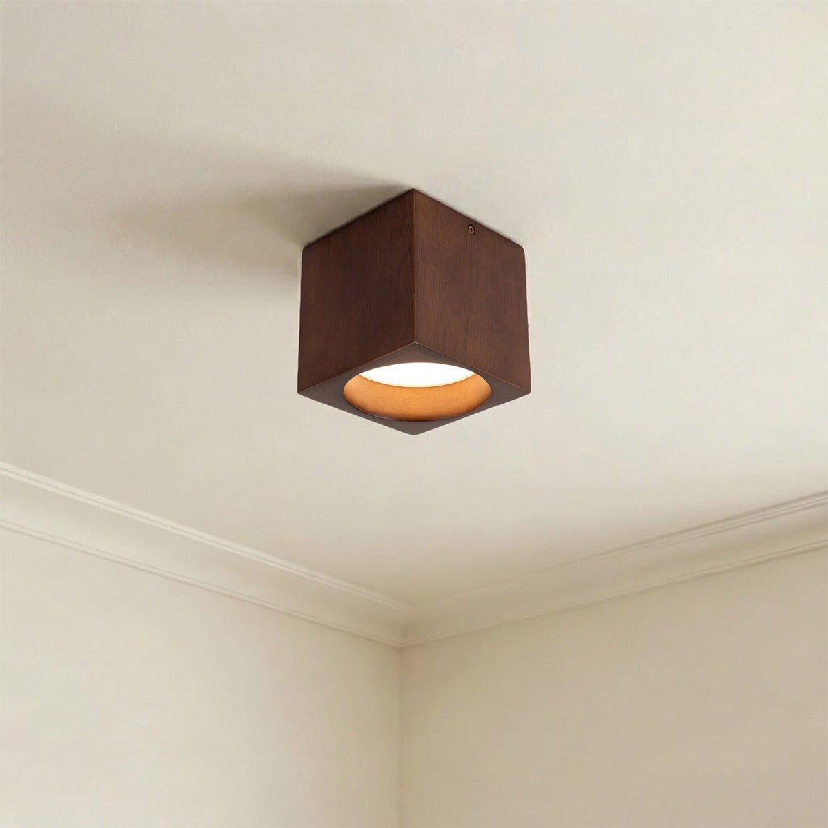 Bosco Square LED Semi Flush Mount Ceiling Light in Detail.