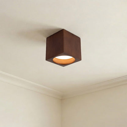 Bosco Square LED Semi Flush Mount Ceiling Light in Detail.