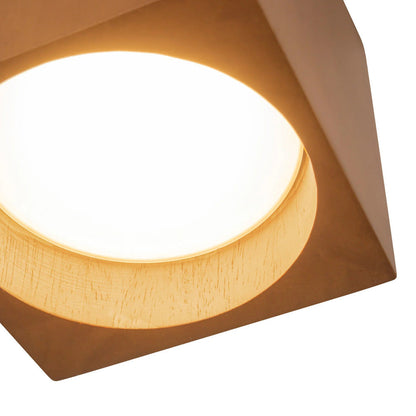 Bosco Square LED Semi Flush Mount Ceiling Light in Detail.