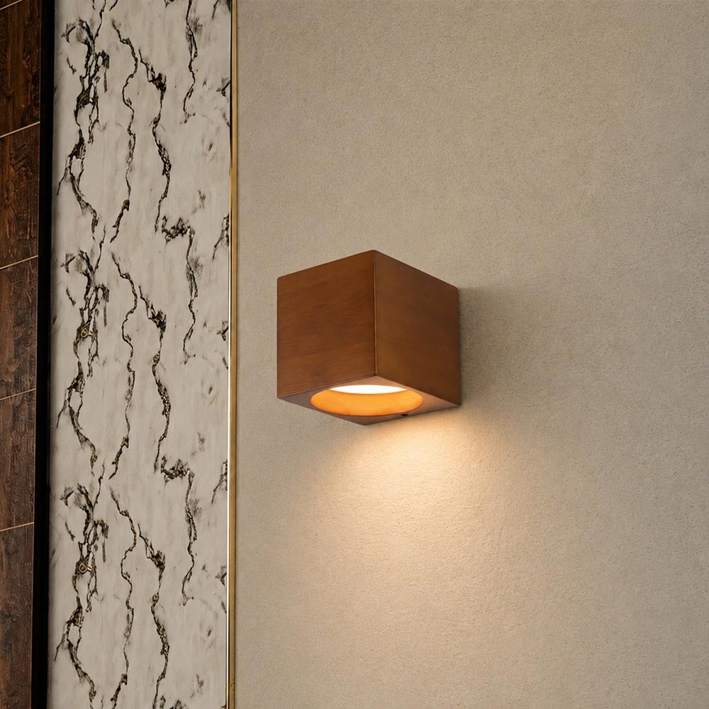 Bosco Square LED Wall Light in Detail.
