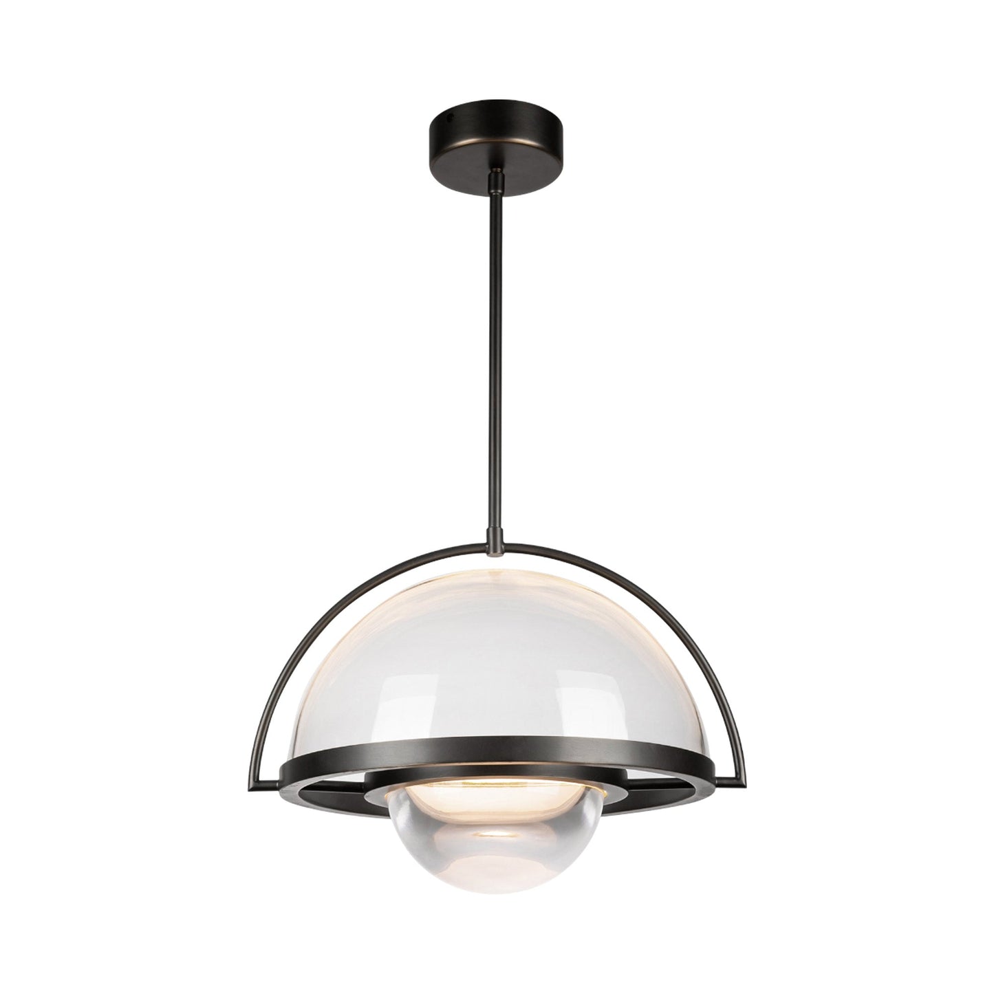 Bowery LED Pendant Light in Urban Bronze.
