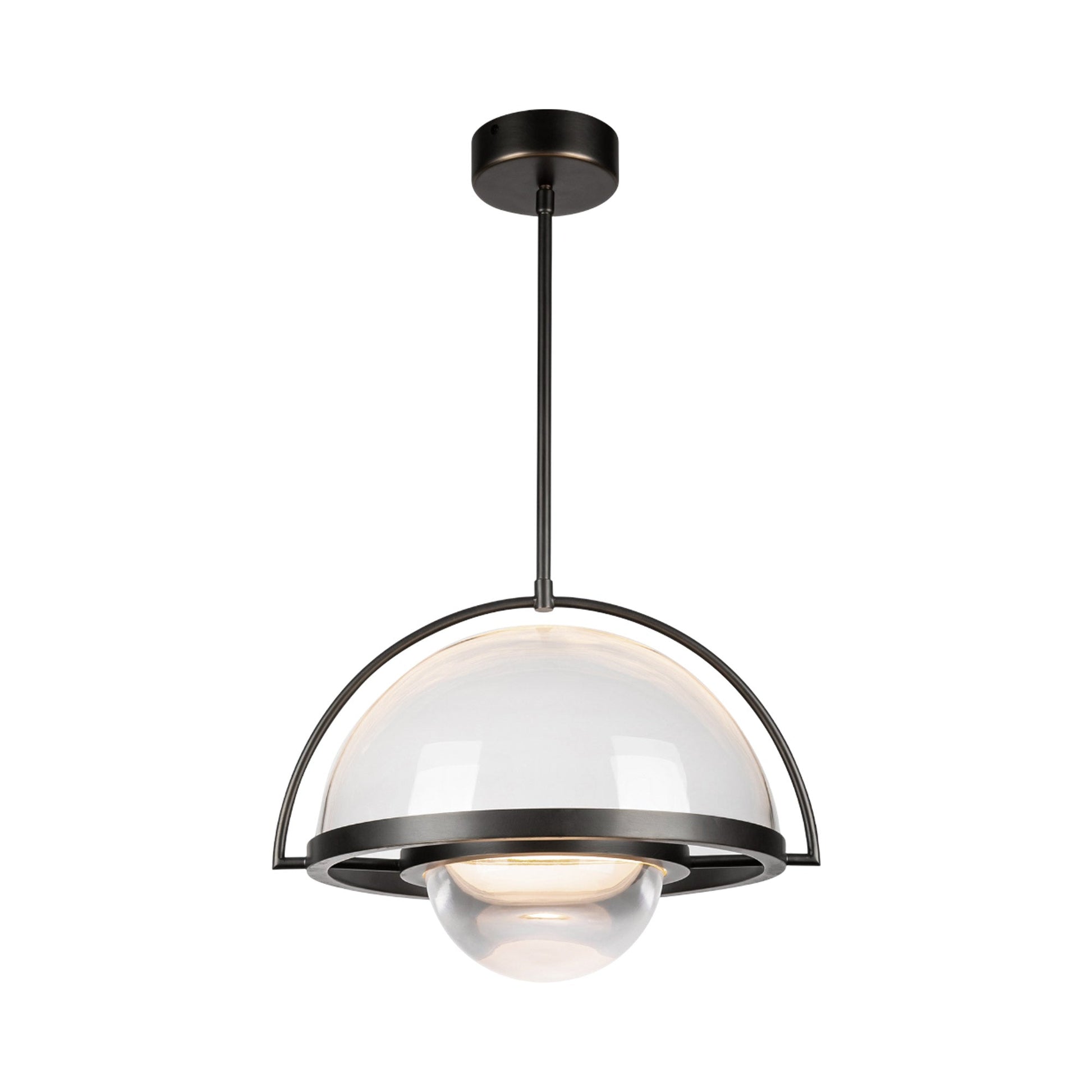 Bowery LED Pendant Light in Urban Bronze.