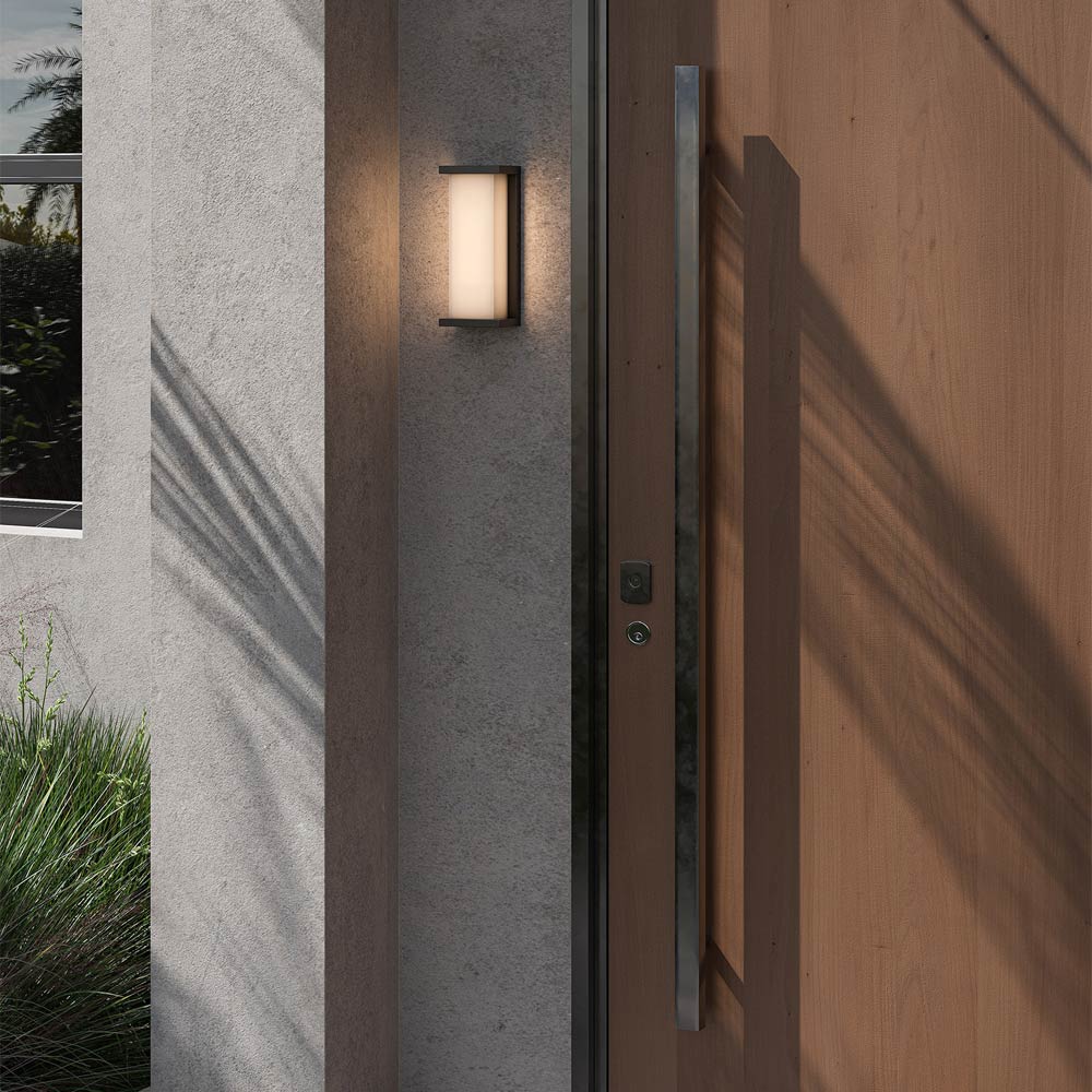 Bravo Outdoor LED Wall Light in Outside Area.