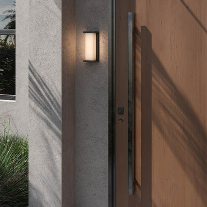 Bravo Outdoor LED Wall Light in Outside Area.