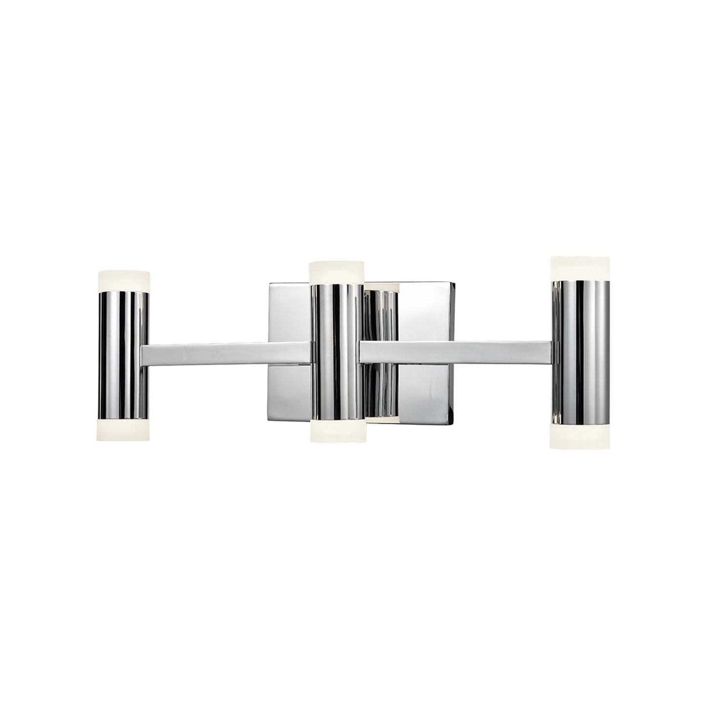 Brazen LED Vanity Wall Light in Chrome (3-Light).
