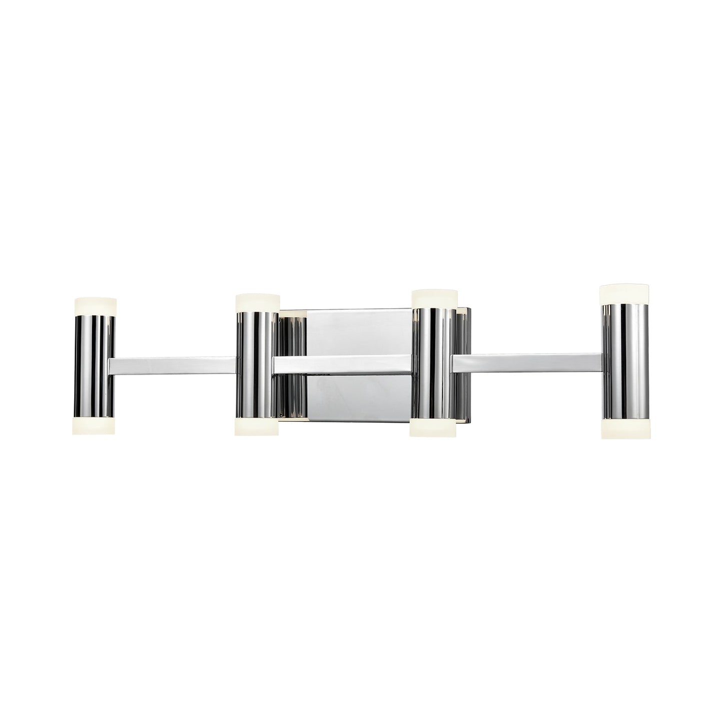 Brazen LED Vanity Wall Light in Chrome (4-Light).