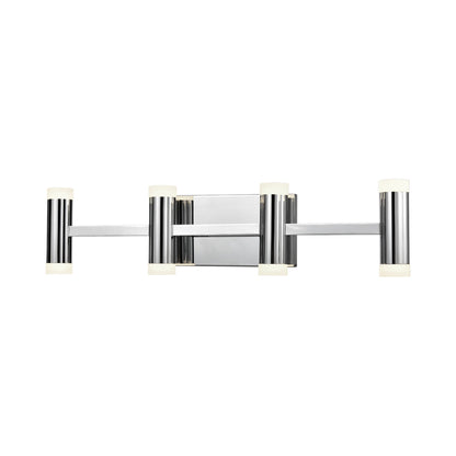Brazen LED Vanity Wall Light in Chrome (4-Light).