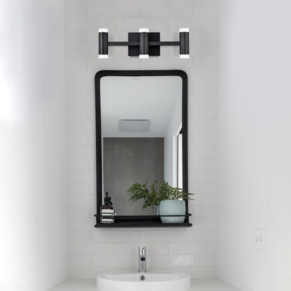 Brazen LED Vanity Wall Light in bathroom.