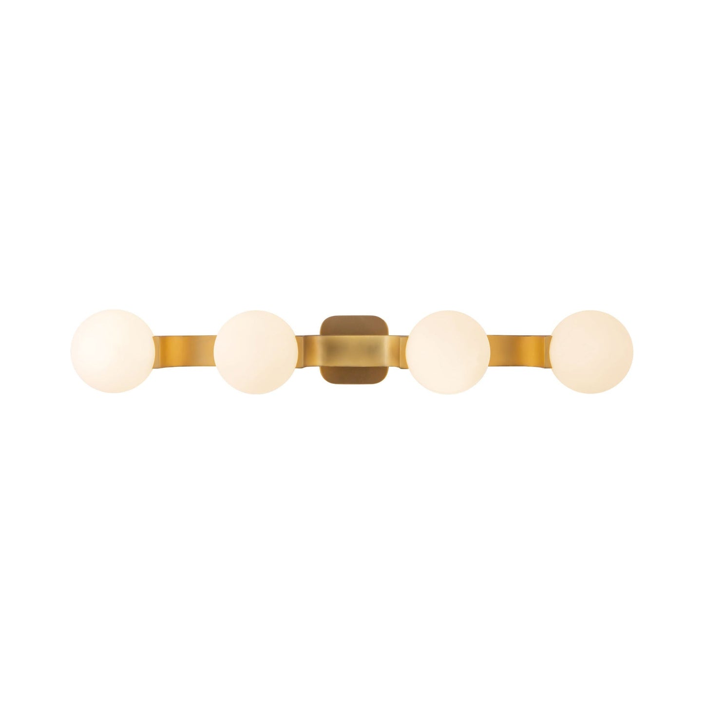 Briar Bath Vanity Light in Brushed Gold.