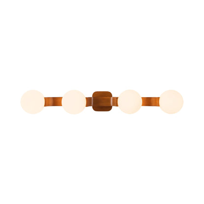 Briar Bath Vanity Light in Teak.