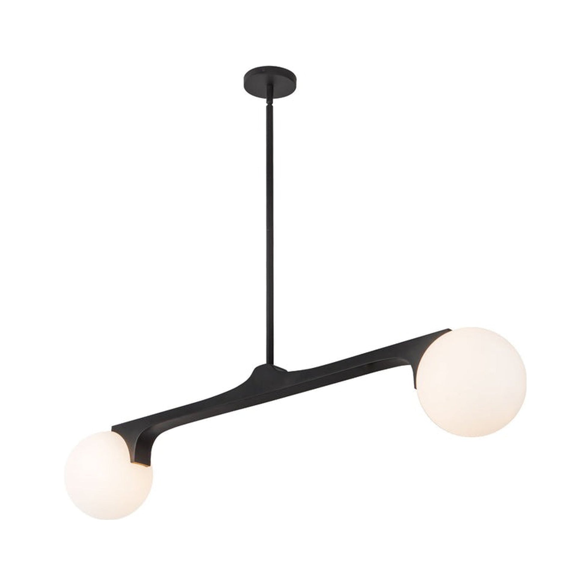 Briar Linear Pendant Light in Black.