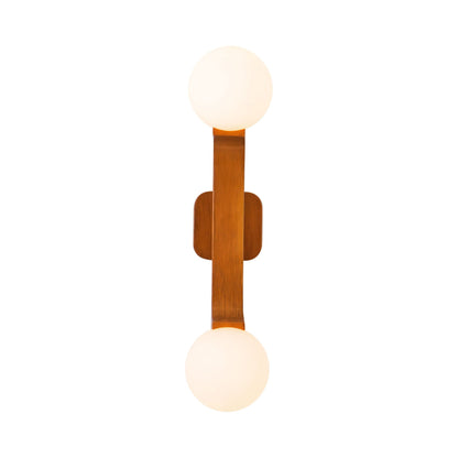 Briar Wall Light in Teak.