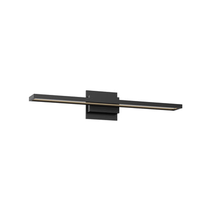 Brio LED Vanity Wall Light in Black (Small).