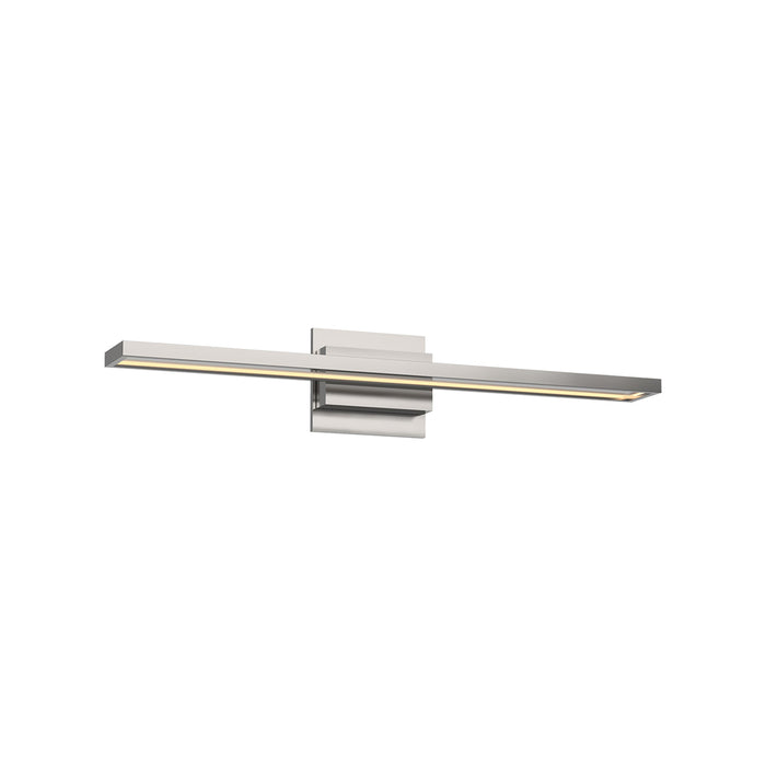Brio LED Vanity Wall Light in Brushed Nickel (Small).